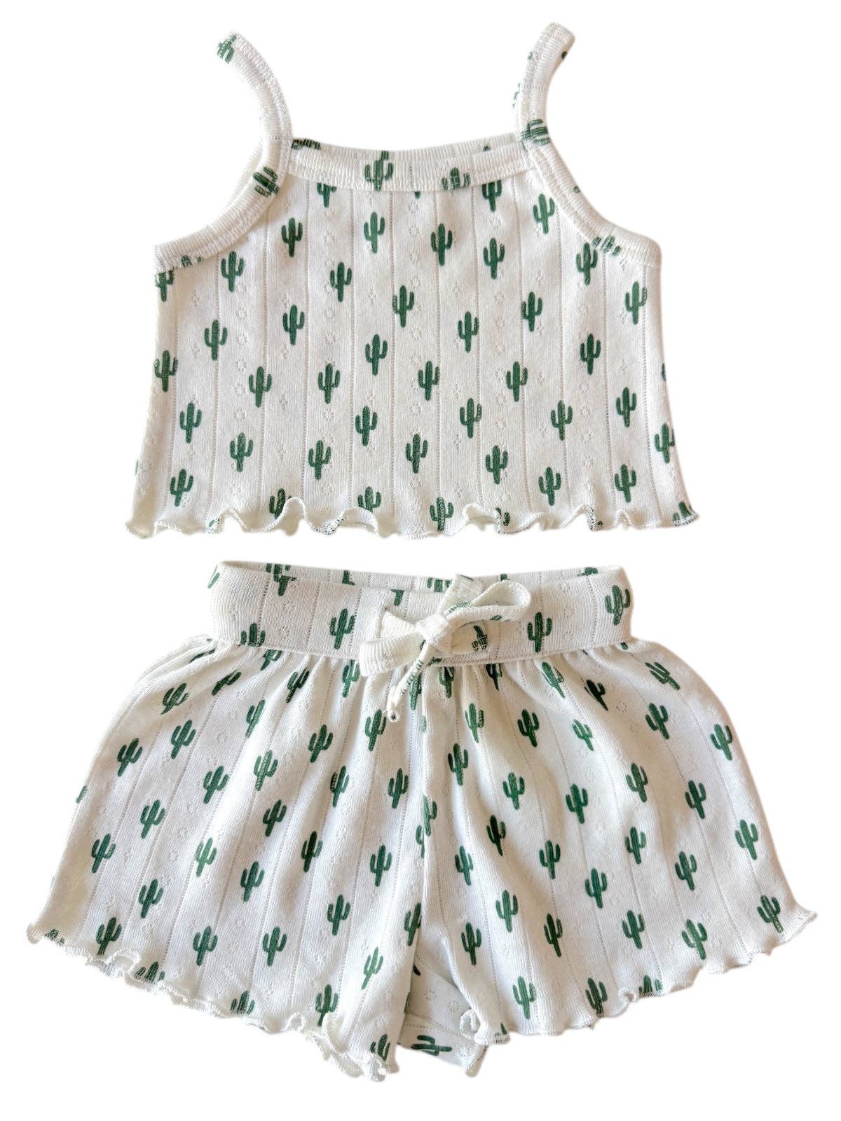 SIIX Collection Cactus Organic Pointelle Summer Set — Baby