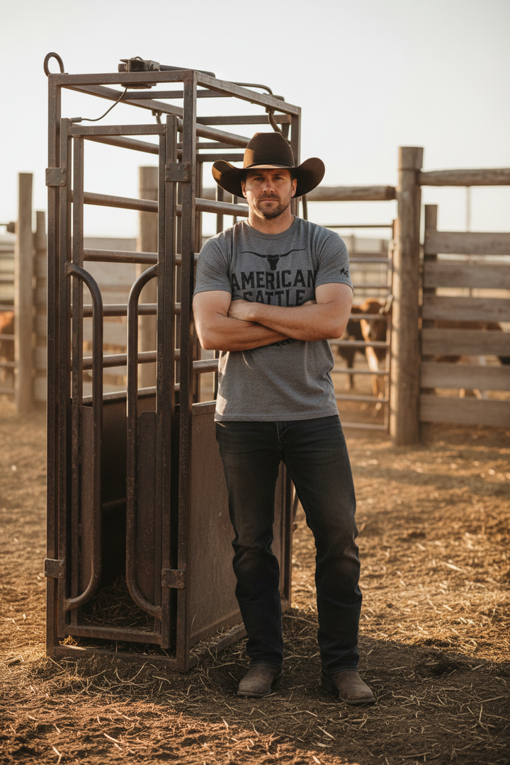 American Cowboy Tee — Cattle Chute Lifestyle