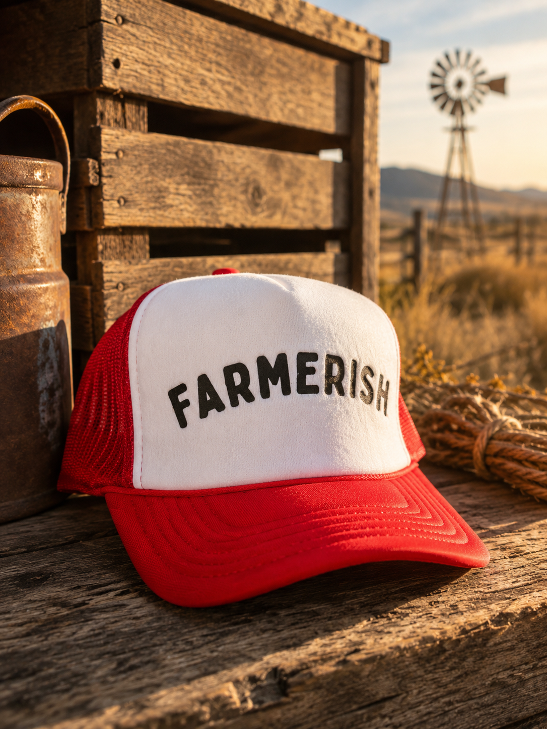 Farmerish Foam Front Snapback Trucker Hat