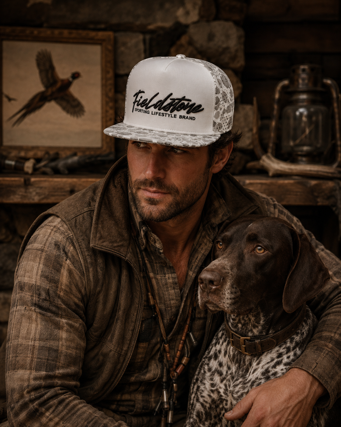 Marsh Camo Script Rope Hat
