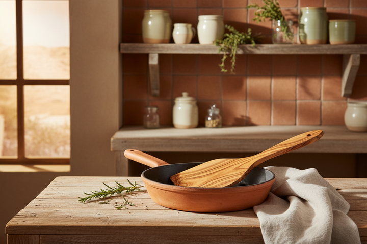 Olive Wood Corner Spatula — Desert Kitchen