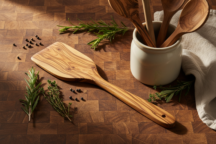Olive Wood Spatula — Farmhouse Counter