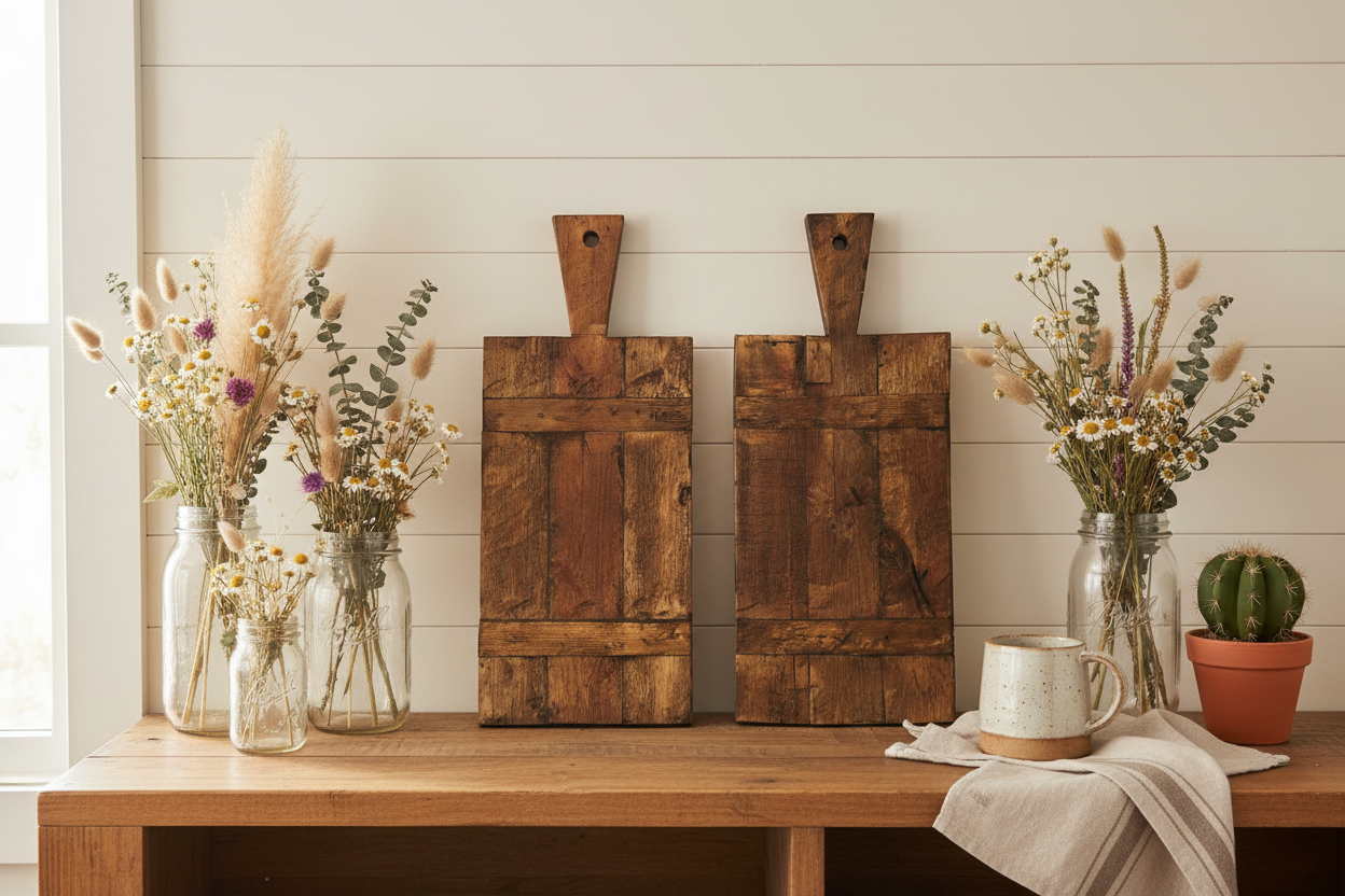 Rustic Cutting Board Farmhouse Display