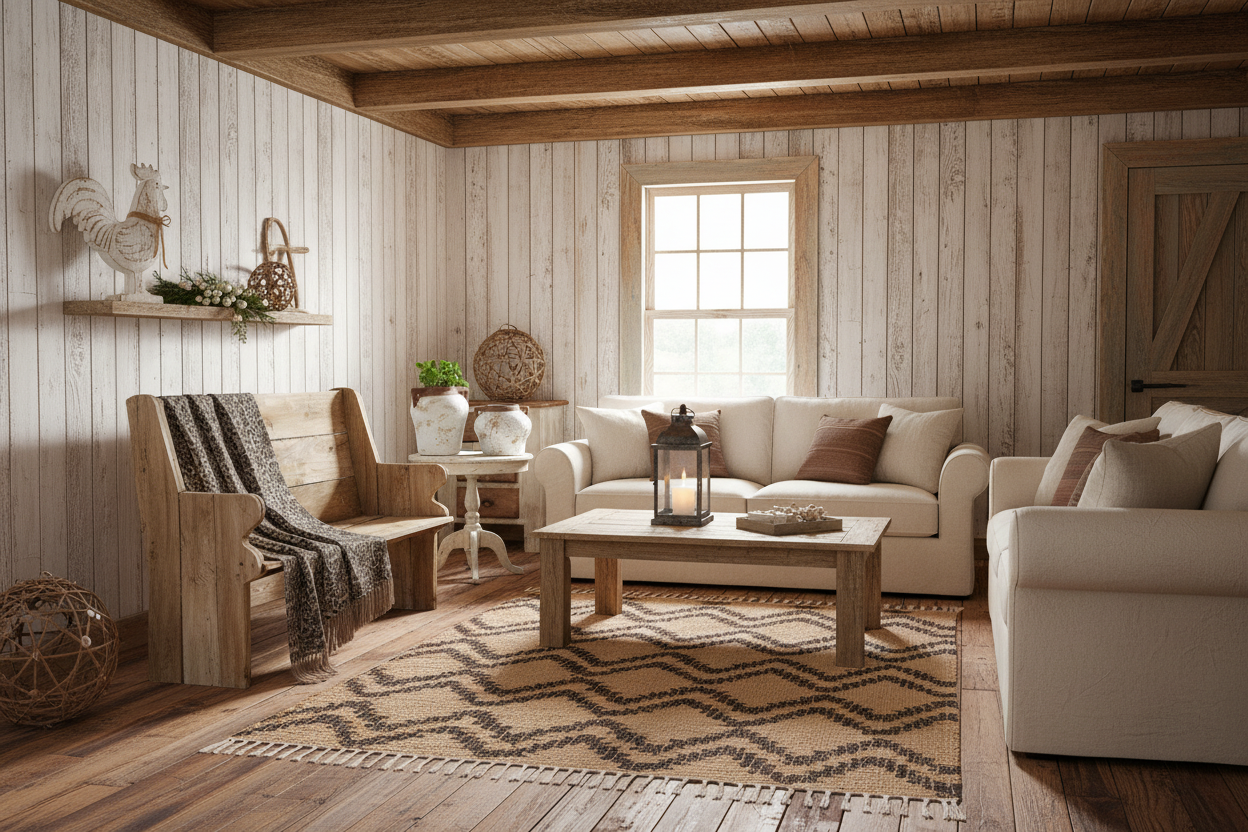 Rustic Farmhouse Living Room
