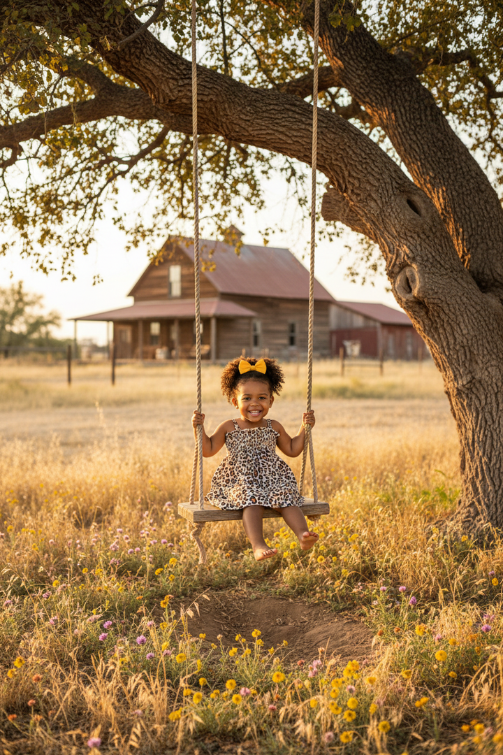 SIIX Leopard Muslin Smocked Tube Dress - Tire Swing Lifestyle