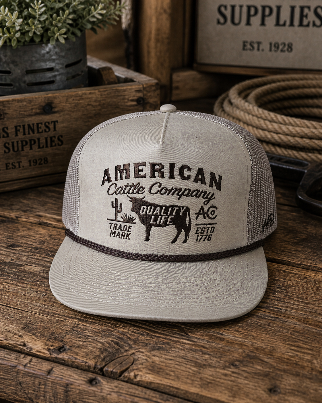 Bull Crest Ranch Snapback Hat