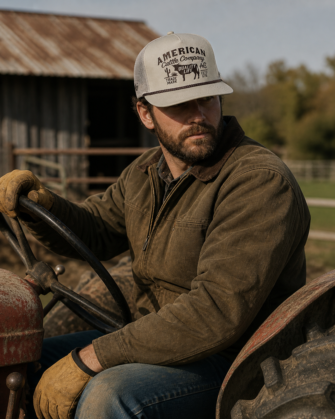 Bull Crest Ranch Snapback Hat