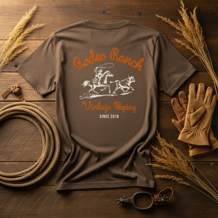 Vintage Roping Tee Rustic Display