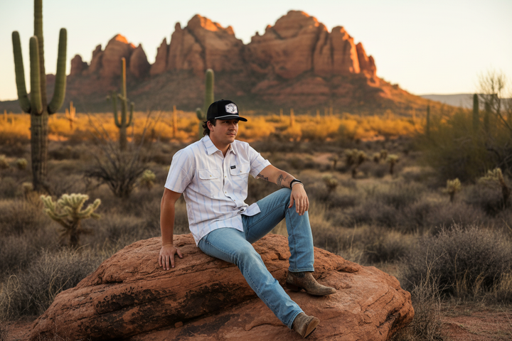 Westrek Cream Dream Pearly Snap - Desert Rock Scene
