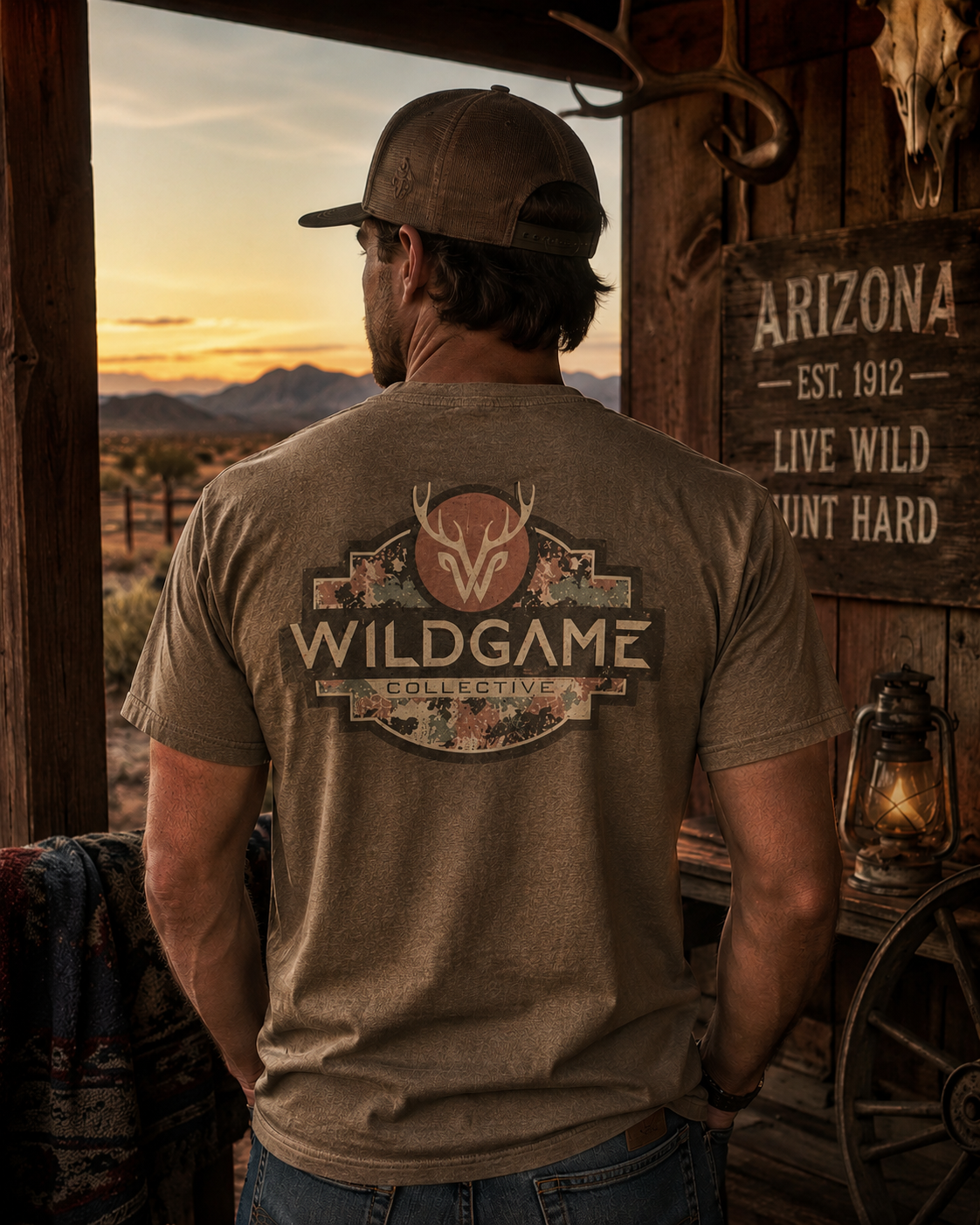 Wildgame Camo Logo Garment-Dyed Tee